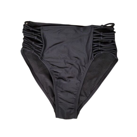 Xhilaration Juniors' Strappy High Waist Cheeky Bikini Bottom Sz M - Picture 2 of 12